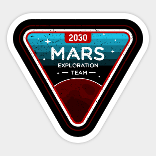 2030 Mars Exploration Team Sticker